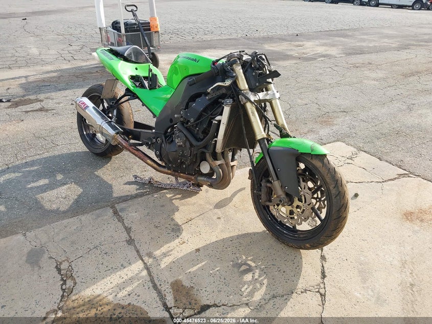 2006 Kawasaki Zx1000 VIN JKAZXCD116A000710 IAAI salvage auction — FRONT END, Salvage (North Carolina), sold $200 on 2026-07-28 (photo 1)