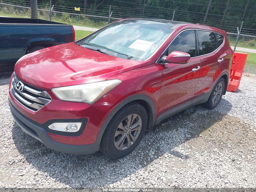 2013 Hyundai Santa fe VIN 5XYZU3LBXDG026213 IAAI salvage auction — NORMAL WEAR, Clear (Mississippi), sold $1,150 on 2026-07-24 (photo 2)