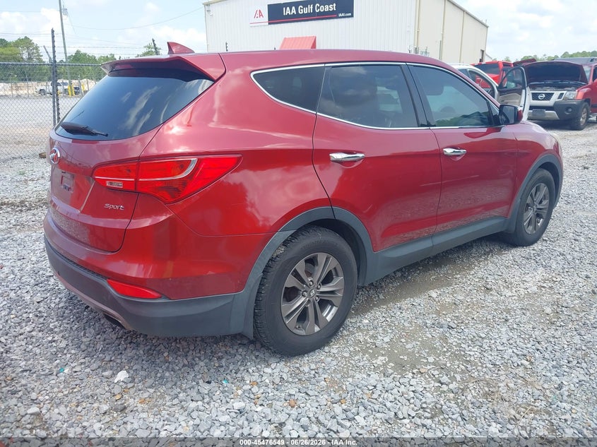 2013 Hyundai Santa fe VIN 5XYZU3LBXDG026213 IAAI salvage auction — NORMAL WEAR, Clear (Mississippi), sold $1,150 on 2026-07-24 (photo 4)
