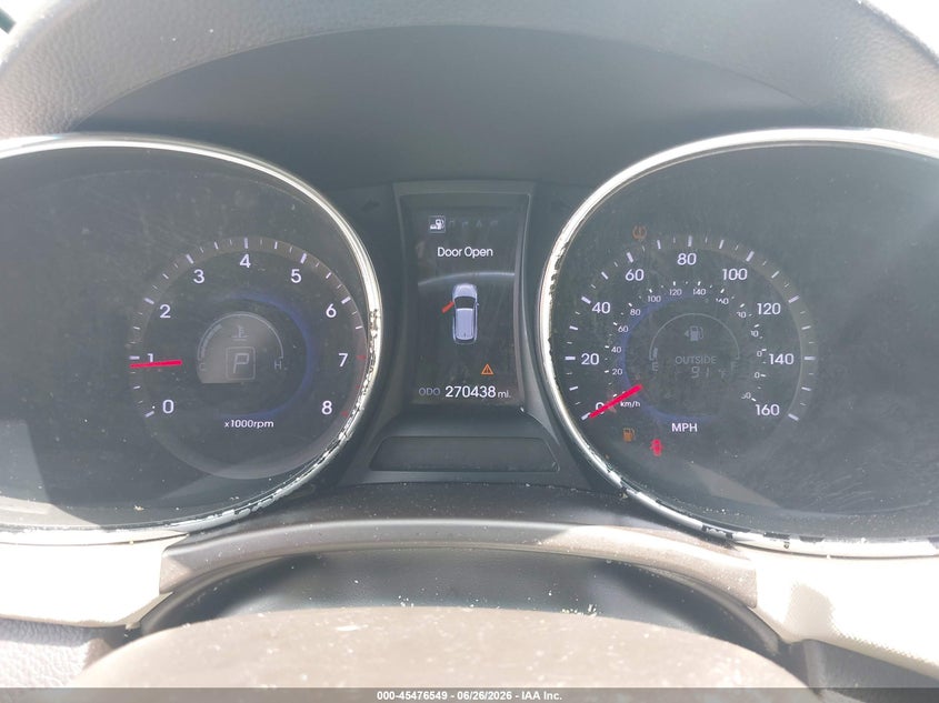 2013 Hyundai Santa fe VIN 5XYZU3LBXDG026213 IAAI salvage auction — NORMAL WEAR, Clear (Mississippi), sold $1,150 on 2026-07-24 (photo 7)