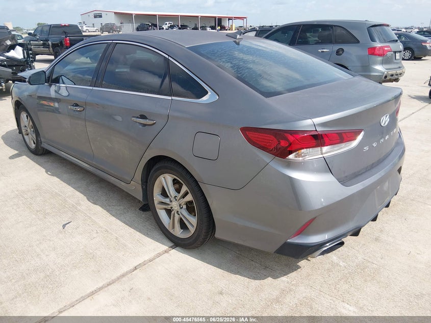 2018 Hyundai Sonata VIN 5NPE34AFXJH703360 IAAI salvage auction — FRONT END, Salvage (Texas), sold $2,050 on 2026-07-09 (photo 3)