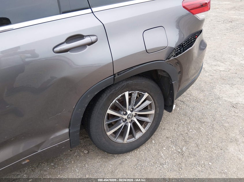 2017 Toyota Highlander VIN 5TDJZRFH5HS390596 IAAI salvage auction — LEFT REAR, Wait Title, sold $14,500 on 2026-08-14 (photo 6)