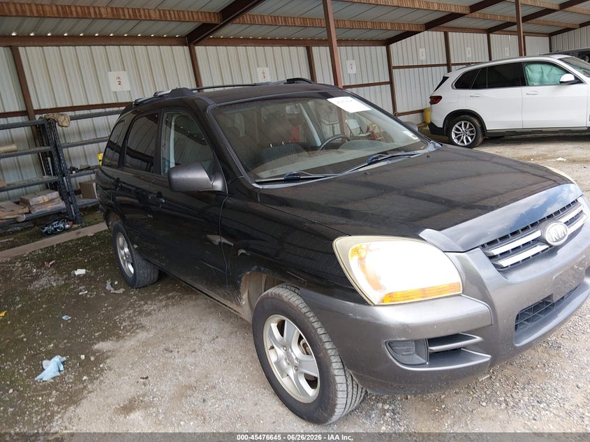 2007 Kia Sportage VIN KNDJF724177447384 IAAI salvage auction — NORMAL WEAR, Clear (Louisiana), sold $725 on 2026-07-06 (photo 1)