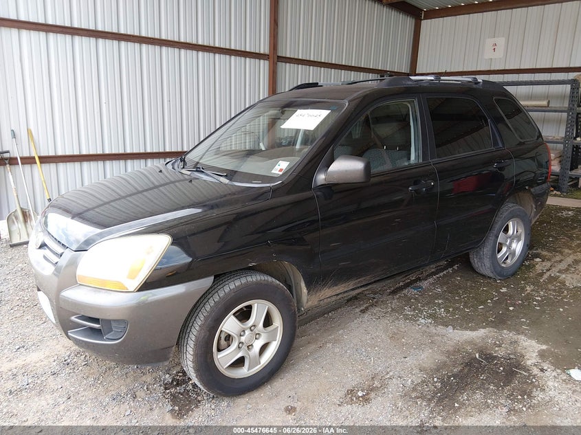 2007 Kia Sportage VIN KNDJF724177447384 IAAI salvage auction — NORMAL WEAR, Clear (Louisiana), sold $725 on 2026-07-06 (photo 2)