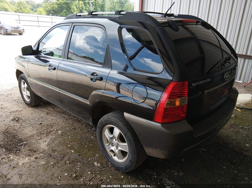 2007 Kia Sportage VIN KNDJF724177447384 IAAI salvage auction — NORMAL WEAR, Clear (Louisiana), sold $725 on 2026-07-06 (photo 3)