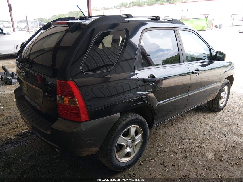 2007 Kia Sportage VIN KNDJF724177447384 IAAI salvage auction — NORMAL WEAR, Clear (Louisiana), sold $725 on 2026-07-06 (photo 4)