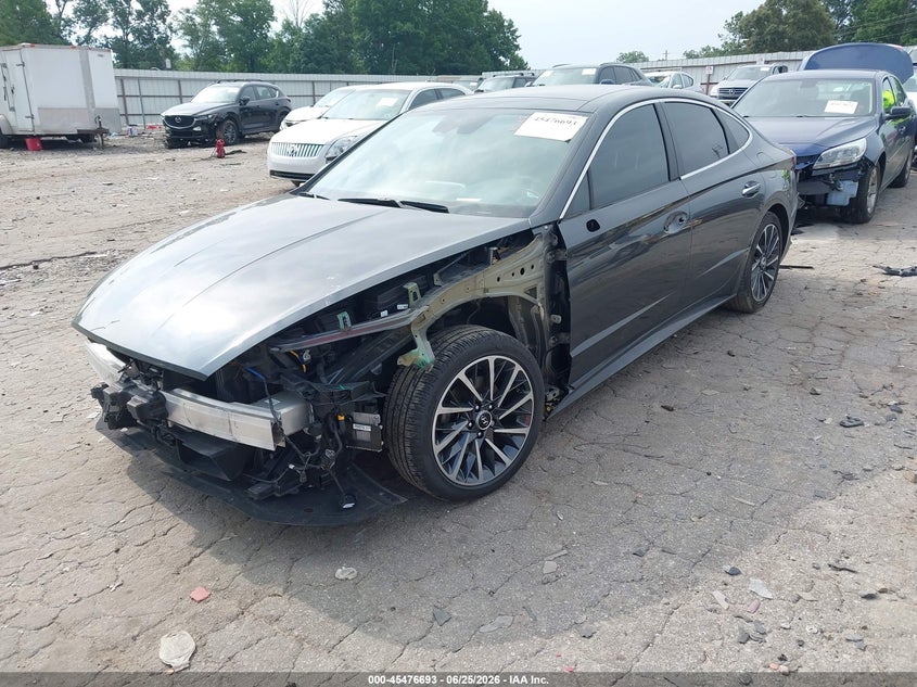 2021 Hyundai Sonata VIN KMHL34J28MA155192 IAAI salvage auction — LEFT FRONT, Salvage (Georgia), sold $5,700 on 2026-07-16 (photo 2)