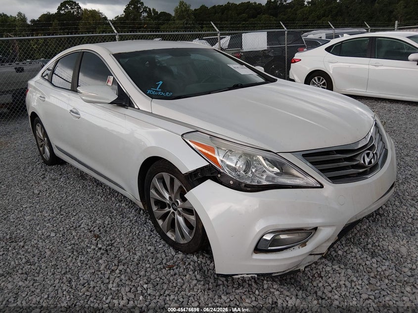 2014 Hyundai Azera VIN KMHFG4JG3EA348607 IAAI salvage auction — LEFT SIDE, Salvage (Alabama), sold $525 on 2026-07-16 (photo 1)