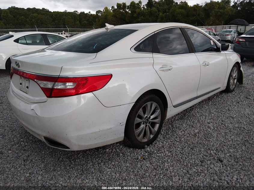 2014 Hyundai Azera VIN KMHFG4JG3EA348607 IAAI salvage auction — LEFT SIDE, Salvage (Alabama), sold $525 on 2026-07-16 (photo 4)