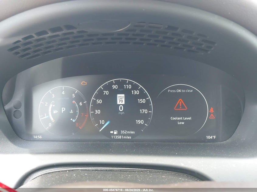2016 Jaguar Xj VIN SAJWJ1CD2G8V99136 IAAI salvage auction — NORMAL WEAR, Clear (Georgia), sold $2,250 on 2026-07-29 (photo 7)