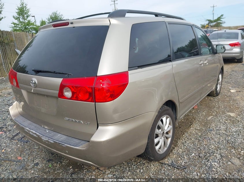 2009 Toyota Sienna VIN 5TDZK23C49S283418 IAAI salvage auction — NORMAL WEAR, Clear (Virginia), sold $975 on 2026-07-24 (photo 4)