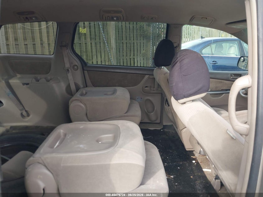 2009 Toyota Sienna VIN 5TDZK23C49S283418 IAAI salvage auction — NORMAL WEAR, Clear (Virginia), sold $975 on 2026-07-24 (photo 8)