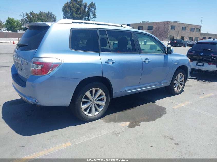 2008 Toyota Highlander VIN JTEEW44A282000222 IAAI salvage auction — NORMAL WEAR, Clear - Dealer Only (California), sold $1,350 on 2026-07-13 (photo 4)