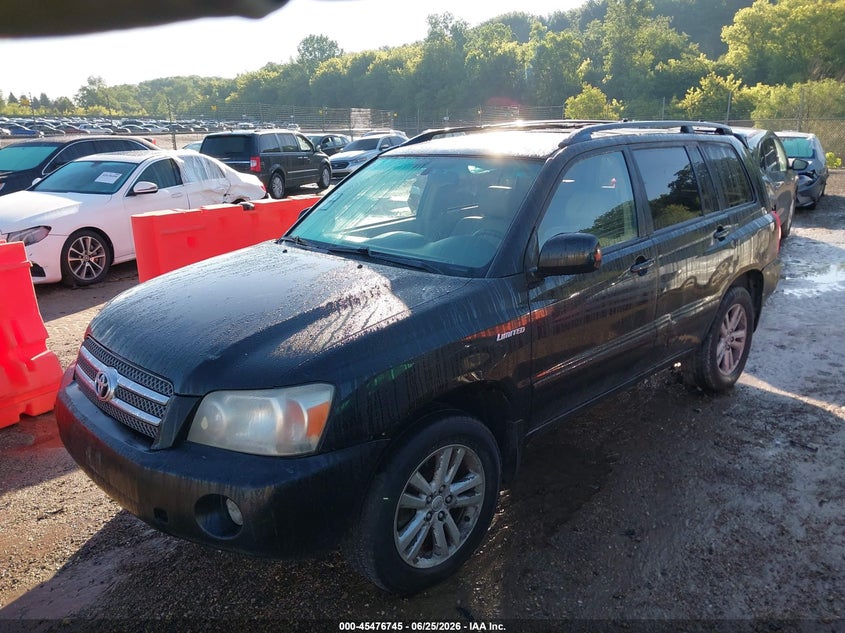 2006 Toyota Highlander VIN JTEEW21AX60004939 IAAI salvage auction — NORMAL WEAR, Clear (Illinois), sold $600 on 2026-07-22 (photo 2)