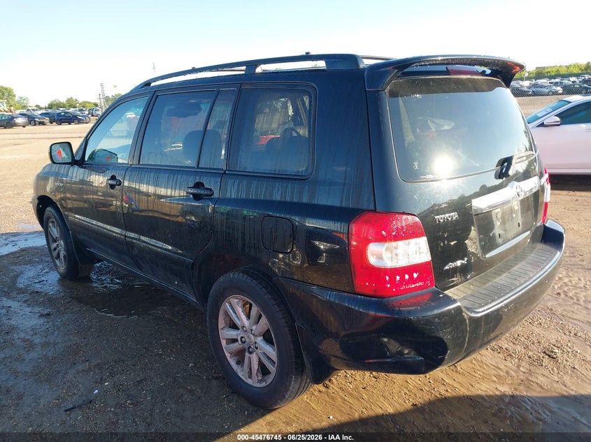 2006 Toyota Highlander VIN JTEEW21AX60004939 IAAI salvage auction — NORMAL WEAR, Clear (Illinois), sold $600 on 2026-07-22 (photo 3)