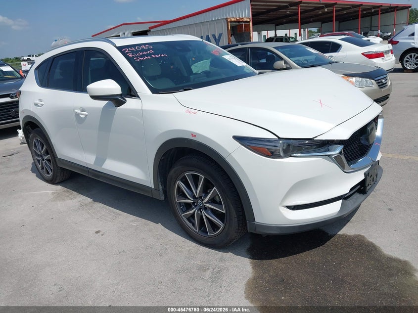 2018 Mazda Cx-5 VIN JM3KFADM5J0422705 IAAI salvage auction — FRONT & REAR, Original (Texas), sold $6,250 on 2026-08-20 (photo 1)