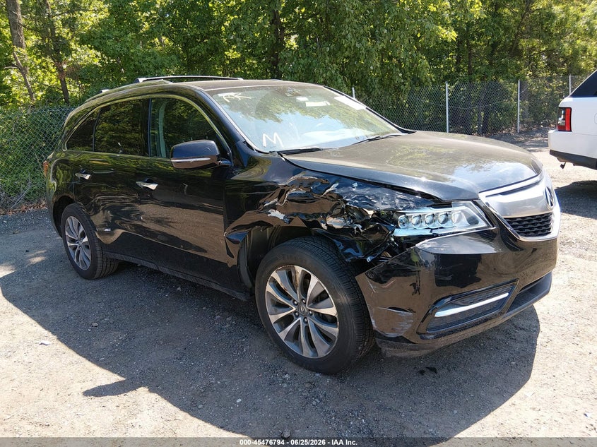 2014 Acura Mdx VIN 5FRYD4H4XEB046173 IAAI salvage auction — FRONT END, Salvage - Greater Than 75% (Maryland), sold $1,300 on 2026-07-09 (photo 1)