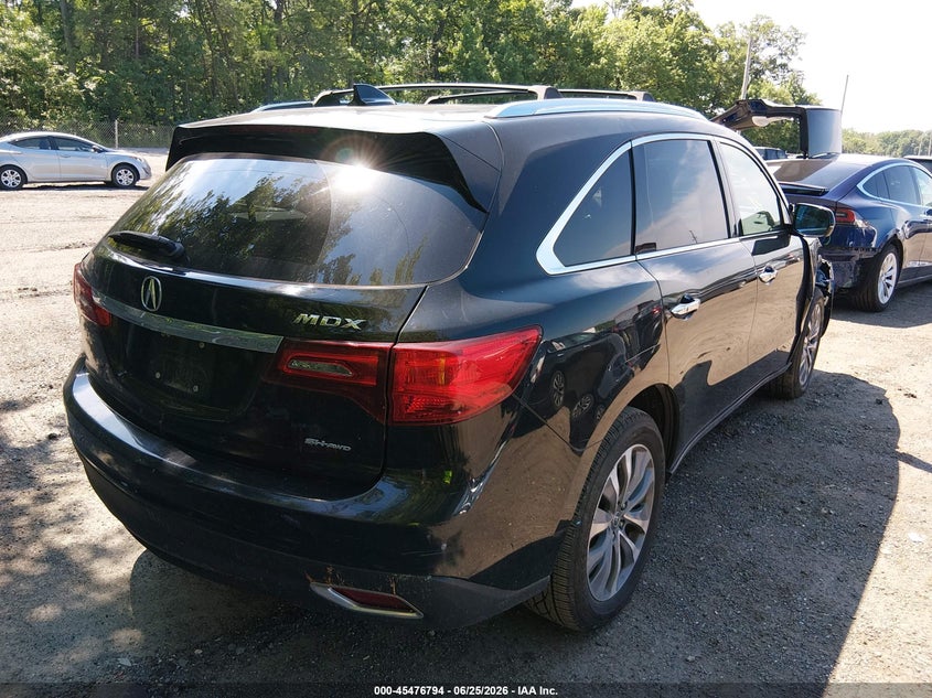 2014 Acura Mdx VIN 5FRYD4H4XEB046173 IAAI salvage auction — FRONT END, Salvage - Greater Than 75% (Maryland), sold $1,300 on 2026-07-09 (photo 4)