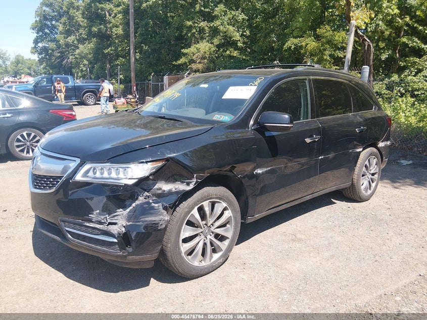 2014 Acura Mdx VIN 5FRYD4H4XEB046173 IAAI salvage auction — FRONT END, Salvage - Greater Than 75% (Maryland), sold $1,300 on 2026-07-09 (photo 6)
