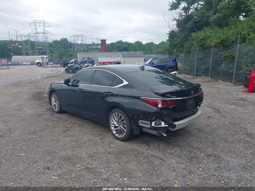2023 Lexus ES VIN 58AEA1C16PU031032 IAAI salvage auction — REAR END, Salvage Title, sold $15,600 on 2026-08-01 (photo 3)
