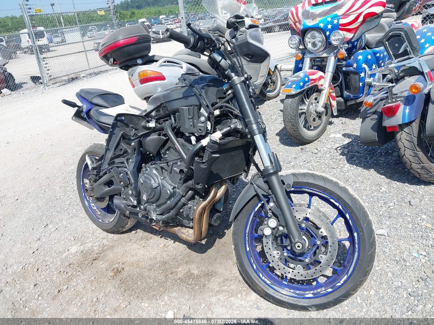2022 Yamaha Mt VIN JYARM32E9NA004597 IAAI salvage auction — ALL OVER, Salvage (Pennsylvania), sold $2,500 on 2026-07-22 (photo 1)