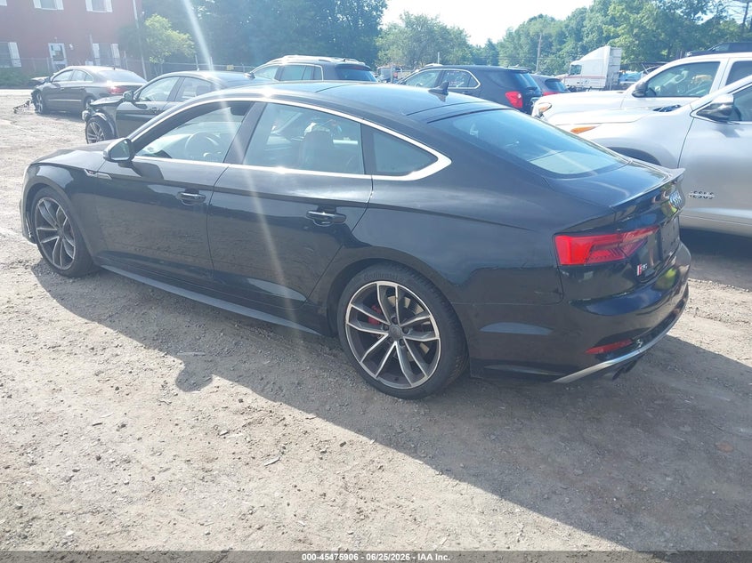 2018 Audi S5 VIN WAUB4CF50JA005547 IAAI salvage auction — FRONT END, Salvage Title, sold $9,700 on 2026-09-27 (photo 3)