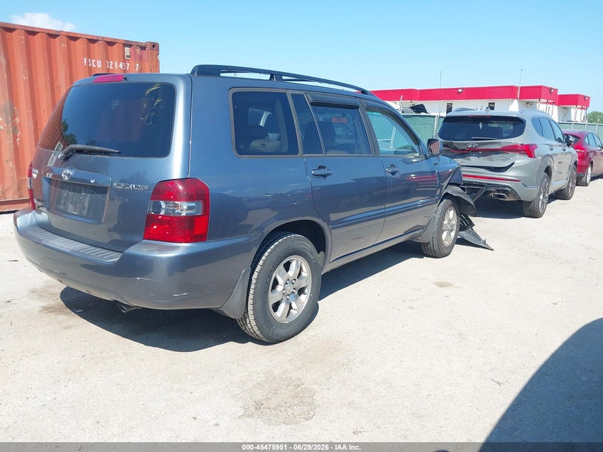 2006 Toyota Highlander VIN JTEEP21A560183887 IAAI salvage auction — RIGHT FRONT, Salvage - 75% Or Less (Maryland), sold $1,300 on 2026-07-23 (photo 4)