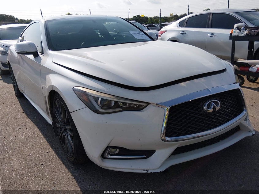 2017 Infiniti Q60 VIN JN1EV7EKXHM364461 IAAI salvage auction — Unknown, Wait Title, sold $25 on 2026-10-08 (photo 1)