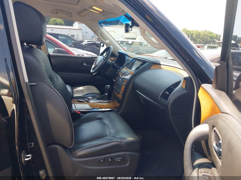 2014 Infiniti Qx80 VIN JN8AZ2NE7E9062464 IAAI salvage auction — FRONT END, Salvage (North Carolina), sold $1,750 on 2026-07-08 (photo 5)