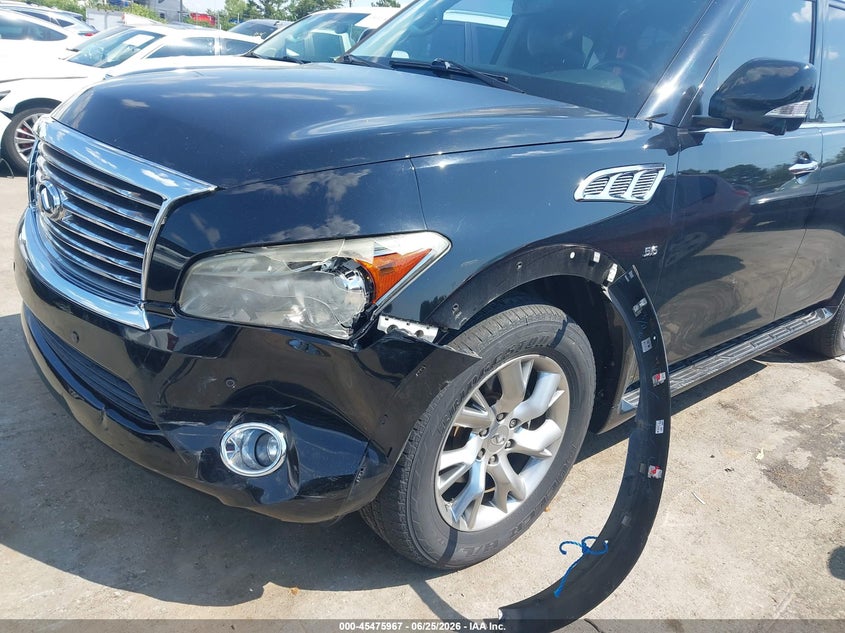 2014 Infiniti Qx80 VIN JN8AZ2NE7E9062464 IAAI salvage auction — FRONT END, Salvage (North Carolina), sold $1,750 on 2026-07-08 (photo 6)