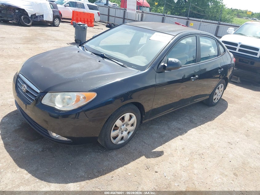 2009 Hyundai Elantra VIN KMHDU46D59U639418 IAAI salvage auction — NORMAL WEAR, Clear (Oklahoma), sold $250 on 2026-07-08 (photo 2)