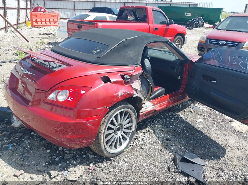 2007 Chrysler Crossfire VIN 1C3LN55L57X073319 IAAI salvage auction — RIGHT SIDE, Salvage (Arkansas), sold $225 on 2026-07-09 (photo 4)