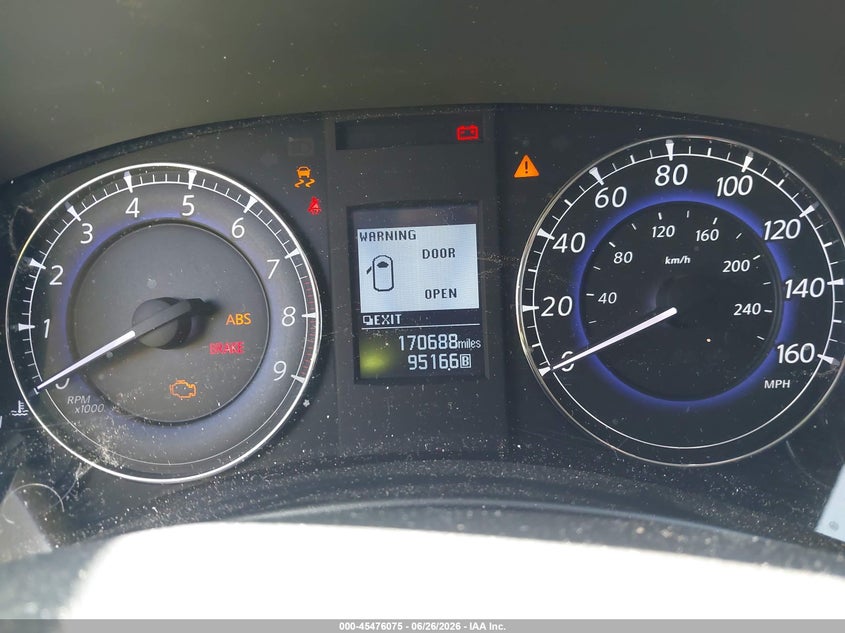2016 Infiniti Qx50 VIN JN1BJ0RP6GM235952 IAAI salvage auction — NORMAL WEAR, Clear (Florida), sold $875 on 2026-07-06 (photo 7)