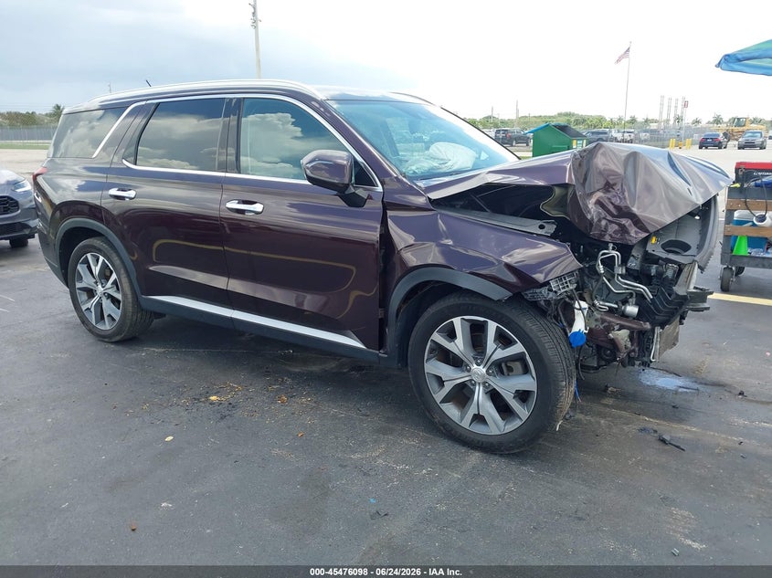 2020 Hyundai Palisade VIN KM8R44HE9LU084072 IAAI salvage auction — FRONT END, Certificate Of Destruction (Florida), sold $1,050 on 2026-07-30 (photo 1)