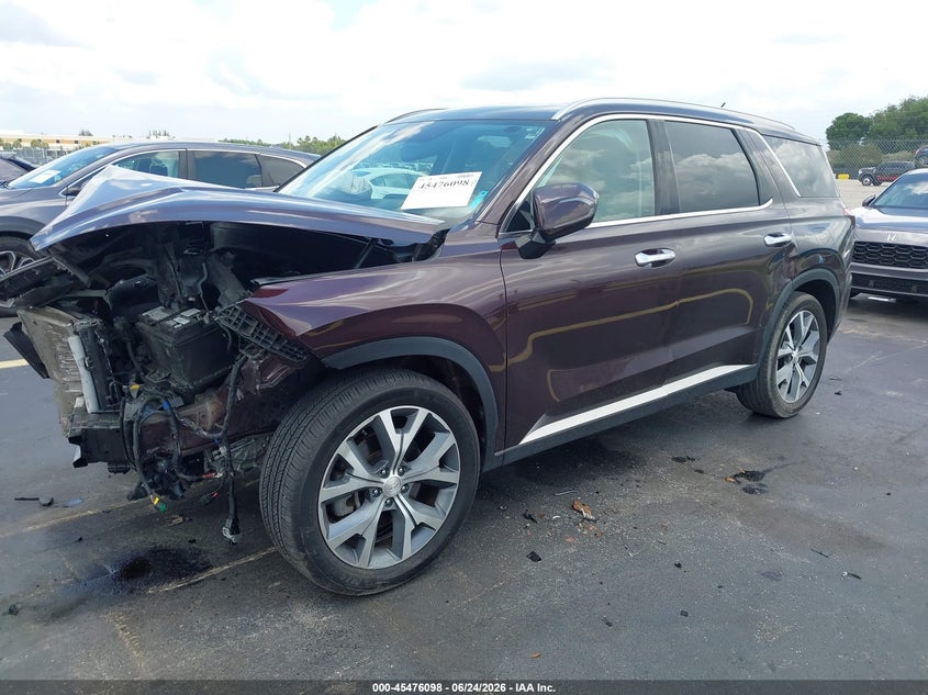 2020 Hyundai Palisade VIN KM8R44HE9LU084072 IAAI salvage auction — FRONT END, Certificate Of Destruction (Florida), sold $1,050 on 2026-07-30 (photo 2)