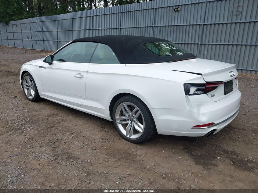 2019 Audi A5 VIN WAUWNGF55KN009528 IAAI salvage auction — REAR END, Salvage Title, sold $8,800 on 2026-08-20 (photo 3)