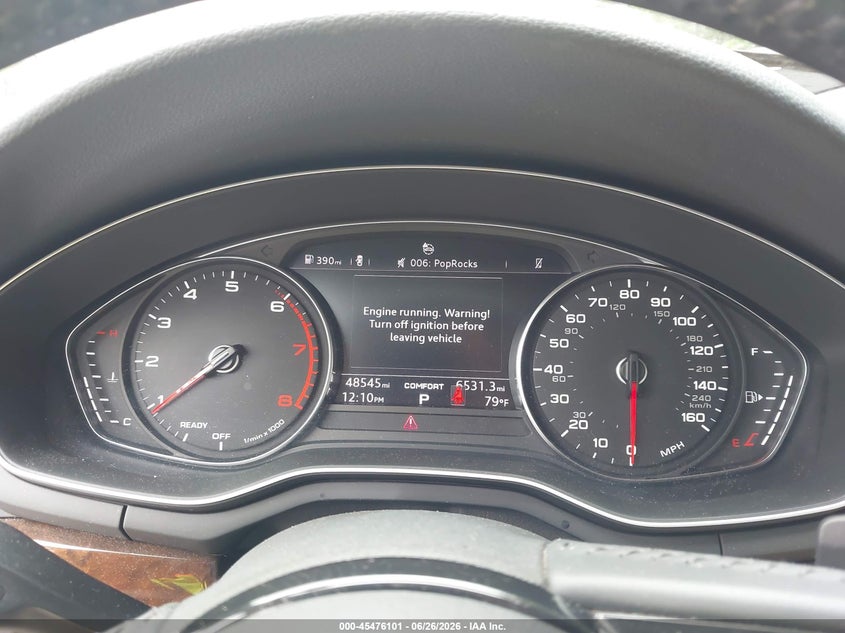 2019 Audi A5 VIN WAUWNGF55KN009528 IAAI salvage auction — REAR END, Salvage Title, sold $8,800 on 2026-08-20 (photo 7)