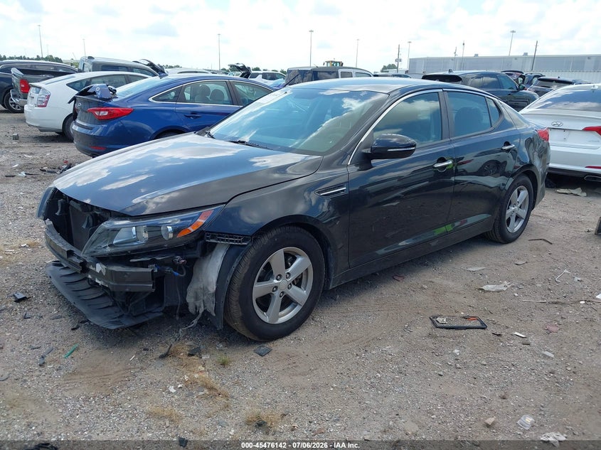 2015 Kia Optima VIN 5XXGM4A79FG440005 IAAI salvage auction — RIGHT FRONT, Salvage (Texas), sold $950 on 2026-08-02 (photo 2)