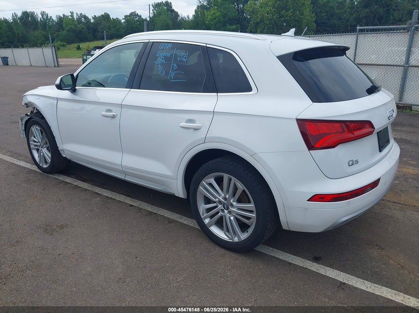 2018 Audi Q5 VIN WA1CNAFY9J2098401 IAAI salvage auction — LEFT FRONT, Salvage (Mississippi), sold $3,750 on 2026-07-23 (photo 3)
