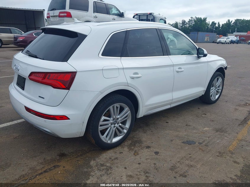 2018 Audi Q5 VIN WA1CNAFY9J2098401 IAAI salvage auction — LEFT FRONT, Salvage (Mississippi), sold $3,750 on 2026-07-23 (photo 4)