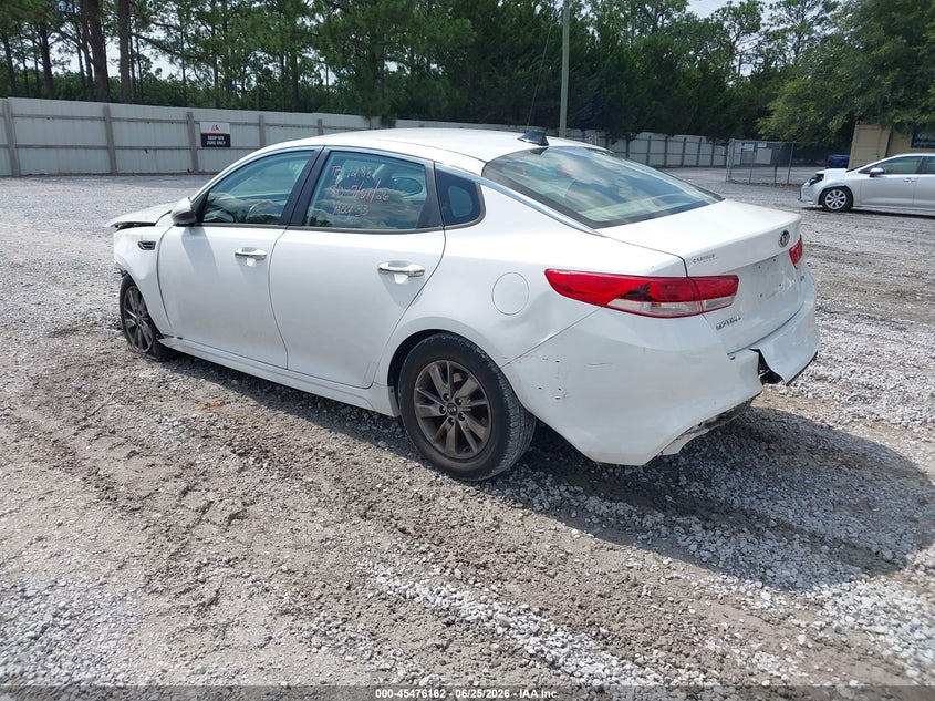 2016 Kia Optima VIN 5XXGT4L10GG011686 IAAI salvage auction — FRONT & REAR, Salvage Title, sold $800 on 2026-07-16 (photo 3)