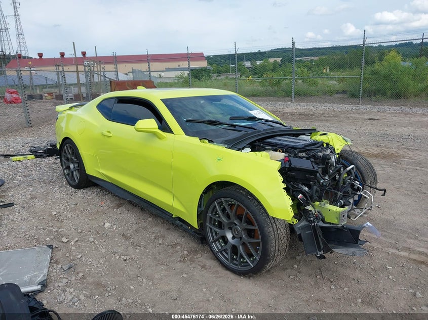 2019 Chevrolet Camaro VIN 1G1FJ1R69K0156652 IAAI salvage auction — FRONT END, Salvage Title, sold $25,250 on 2026-07-30 (photo 1)