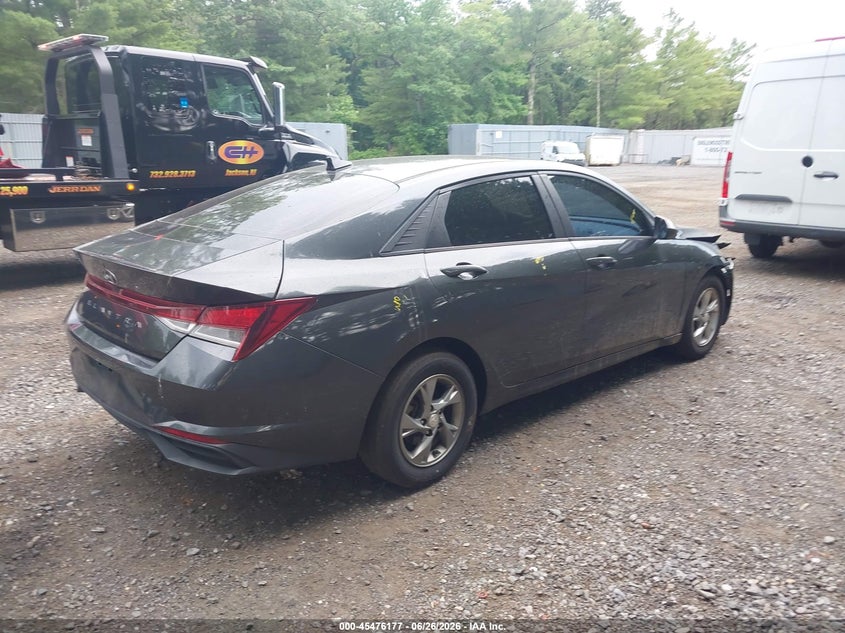 2021 Hyundai Elantra VIN 5NPLL4AGXMH036620 IAAI salvage auction — FRONT END, Salvage (New Jersey), sold $3,000 on 2026-07-29 (photo 4)