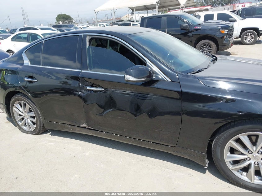 2021 Infiniti Q50 VIN JN1EV7AP8MM707148 IAAI salvage auction — RIGHT SIDE, Salvage (Arizona), sold $7,550 on 2026-07-15 (photo 6)