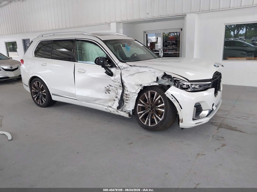 2022 BMW X7 VIN 5UXCW2C08N9L97266 IAAI salvage auction — RIGHT FRONT, Salvage Title, sold $17,000 on 2026-07-29 (photo 1)