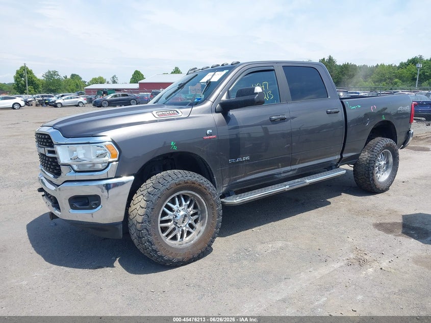 2022 Ram 2500 VIN 3C6UR5DL2NG128887 IAAI salvage auction — RIGHT FRONT, Salvage Title, sold $11,700 on 2026-07-28 (photo 2)