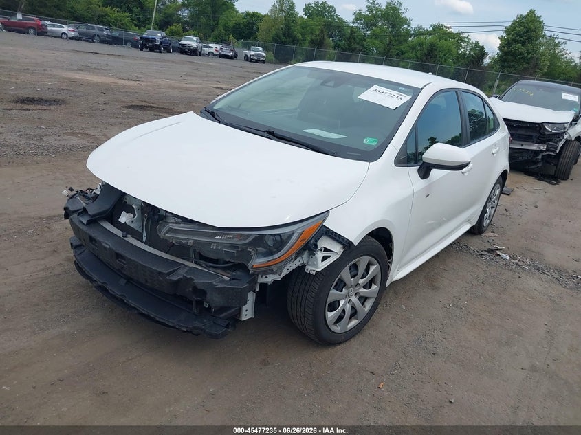2020 Toyota Corolla VIN 5YFEPRAE3LP081151 IAAI salvage auction — FRONT & REAR, Salvage (Virginia), sold $3,800 on 2026-07-28 (photo 2)