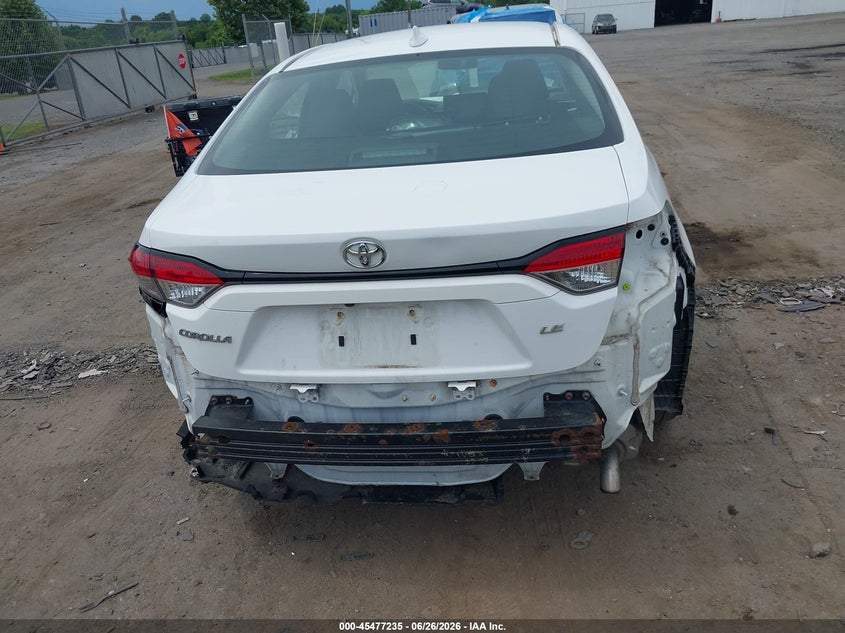 2020 Toyota Corolla VIN 5YFEPRAE3LP081151 IAAI salvage auction — FRONT & REAR, Salvage (Virginia), sold $3,800 on 2026-07-28 (photo 6)