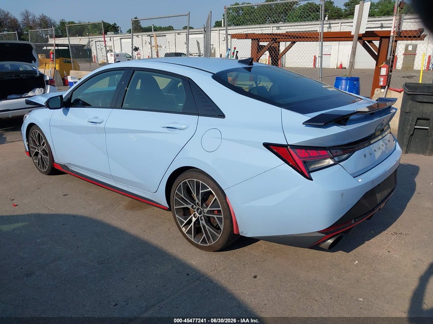 2023 Hyundai Elantra n VIN KMHLW4AK8PU017730 IAAI salvage auction — FRONT END, Salvage Title, sold $7,100 on 2026-08-11 (photo 3)