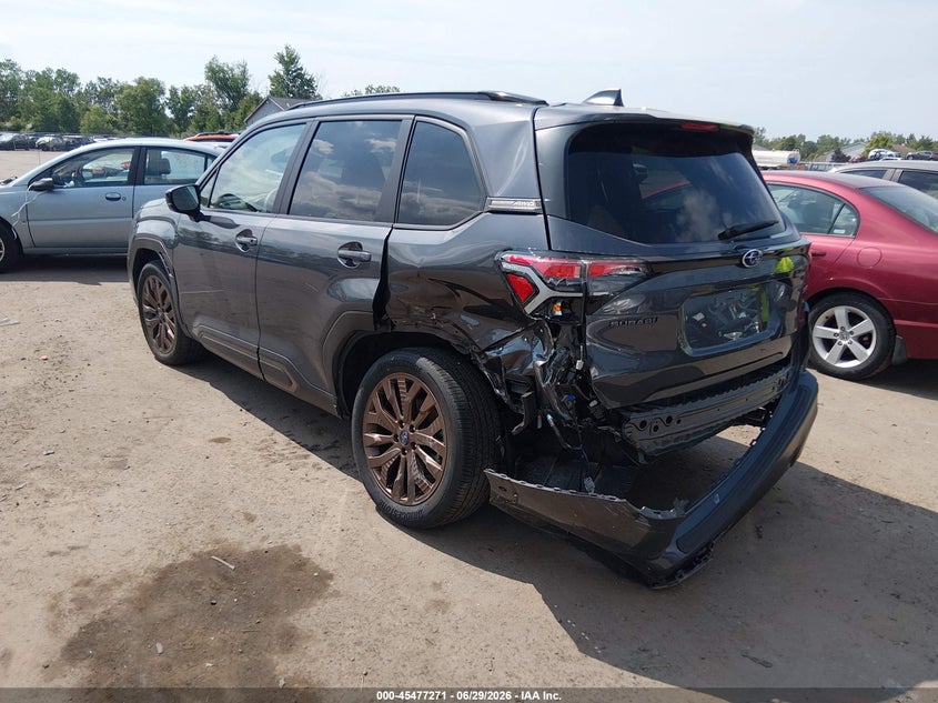 2025 Subaru Forester VIN JF2SLDHC5SH523168 IAAI salvage auction — REAR END, Salvage Title, sold $8,600 on 2026-07-25 (photo 3)